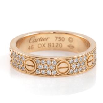 Cartier Love Wedding Band Diamond-Paved