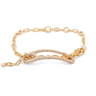 Hermes Chaine d Ancre Diamond Bracelet