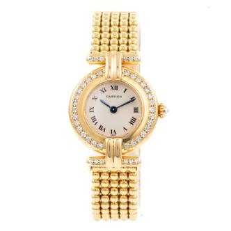 Cartier Colisee Ladies Gold Watch 52.3g