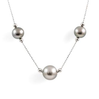 10.7mm-8.7mm Tahitian Pearl Necklace