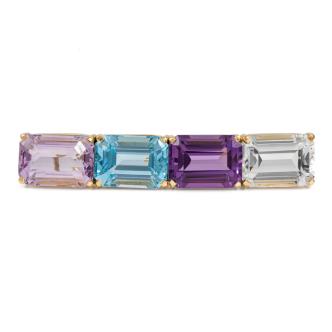 12.0ct Topaz and 10.0ct Amethyst Brooch