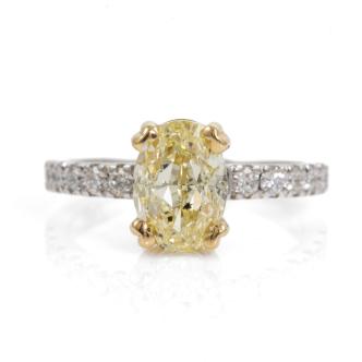 2.22ct Diamond Fancy Yellow Diamond Ring