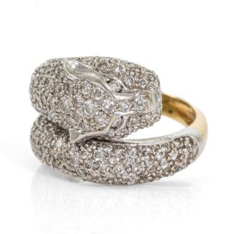 2.50ct Diamond Panther Design Ring