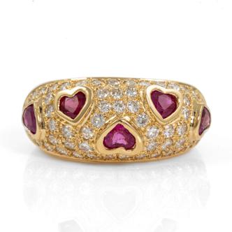 1.38ct Ruby and Diamond Ring