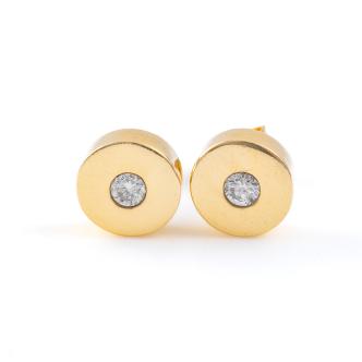 9ct Gold Earrings with Diamonds
