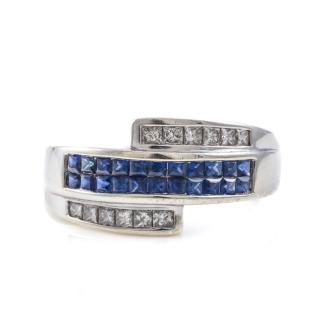 0.66ct Sapphire and Diamond Ring
