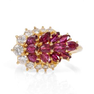 2.13ct Ruby and Diamond Ring