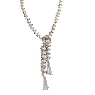 Fancy Lariat Tourmaline Necklace