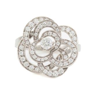 Chanel Fil De Camellia Diamond Ring