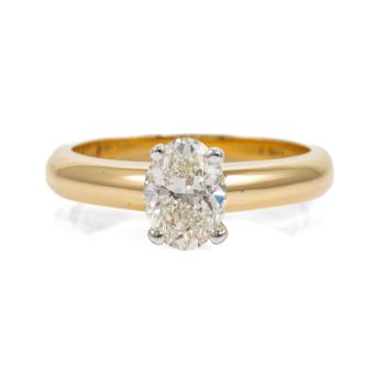 1.00ct Diamond Solitaire Ring GIA J SI1