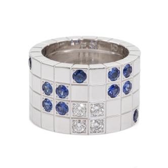 Cartier Lanieres Sapphire Diamond Ring