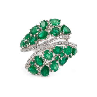 2.83ct Emerald and Diamond Ring