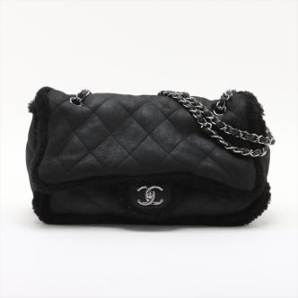 Chanel Coco Neige Shearling Flap Bag