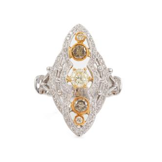 1.17ct Fancy Colour Diamond Dress Ring