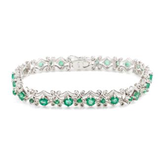 4.08ct Emerald Bracelet