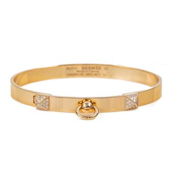 Hermes Collier De Chien Diamond Bracelet