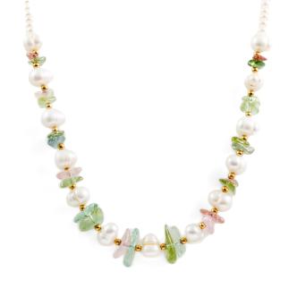 Pearl and Tourmaline Necklace